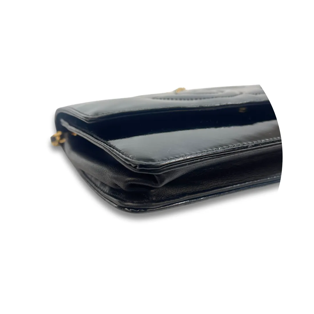 Chanel Patent Wallet on Chain