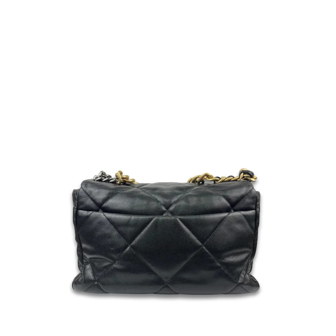 Chanel Shiny Lambskin Large Chanel 19 Flap Bag