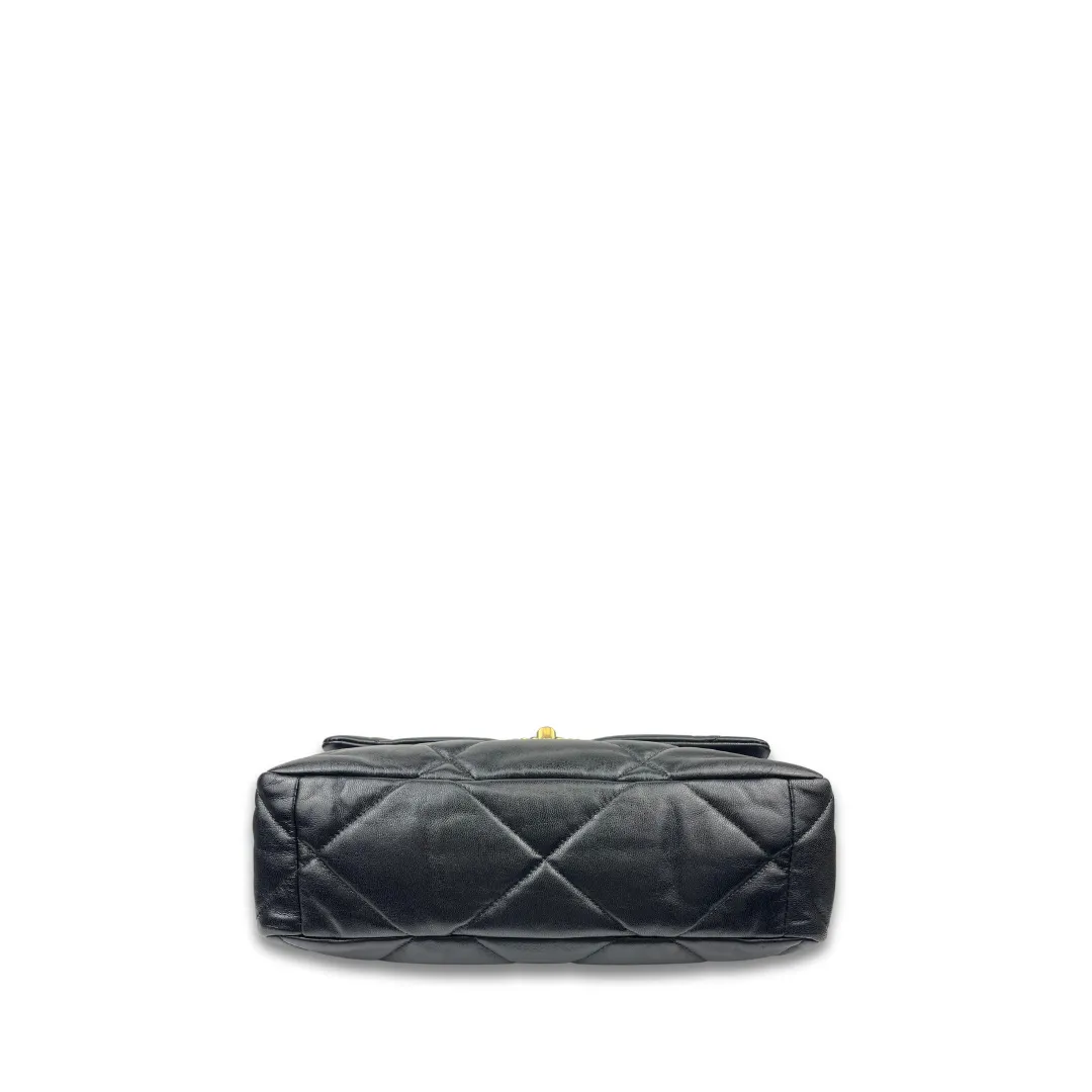 Chanel Shiny Lambskin Large Chanel 19 Flap Bag