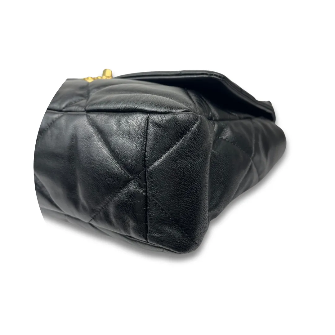 Chanel Shiny Lambskin Large Chanel 19 Flap Bag