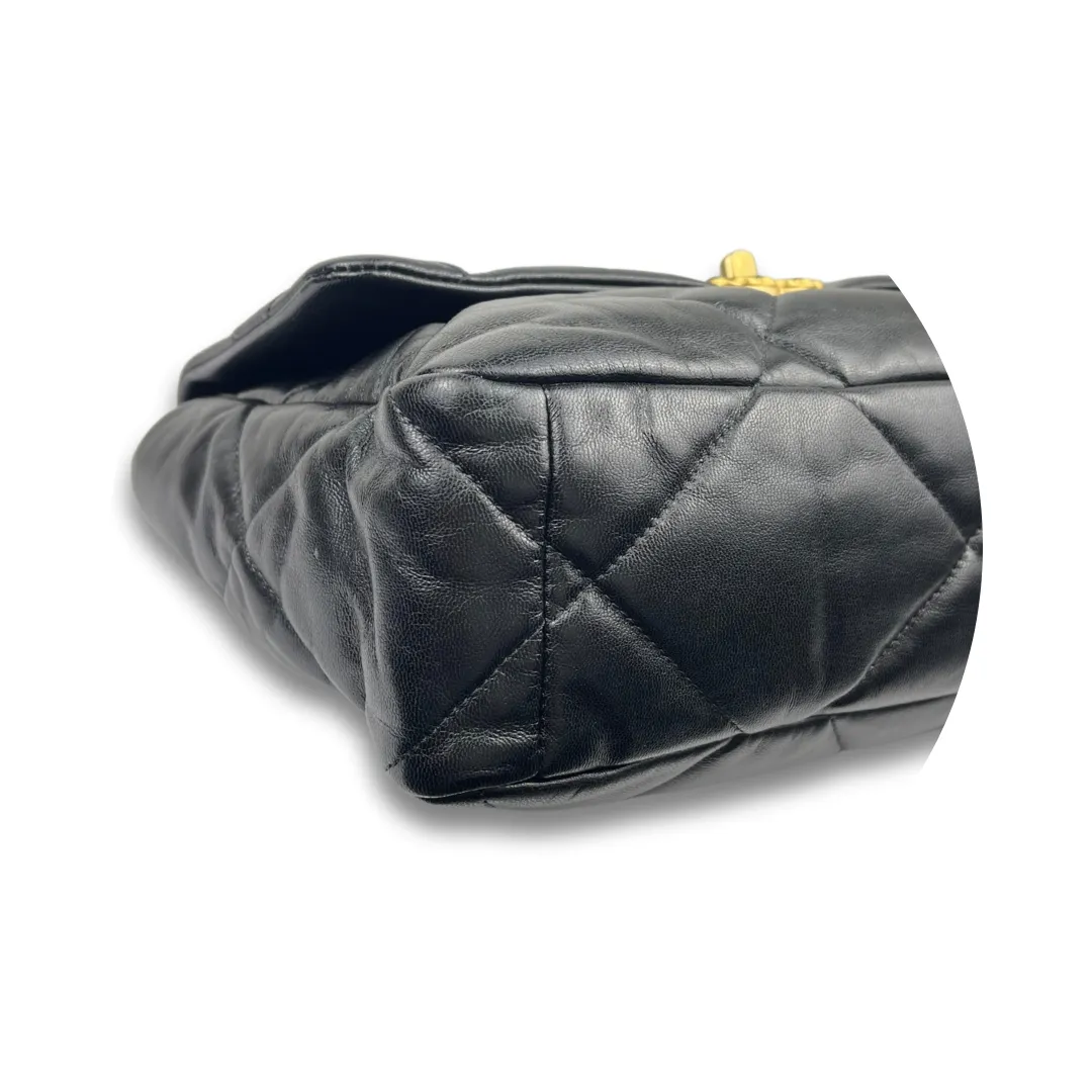 Chanel Shiny Lambskin Large Chanel 19 Flap Bag