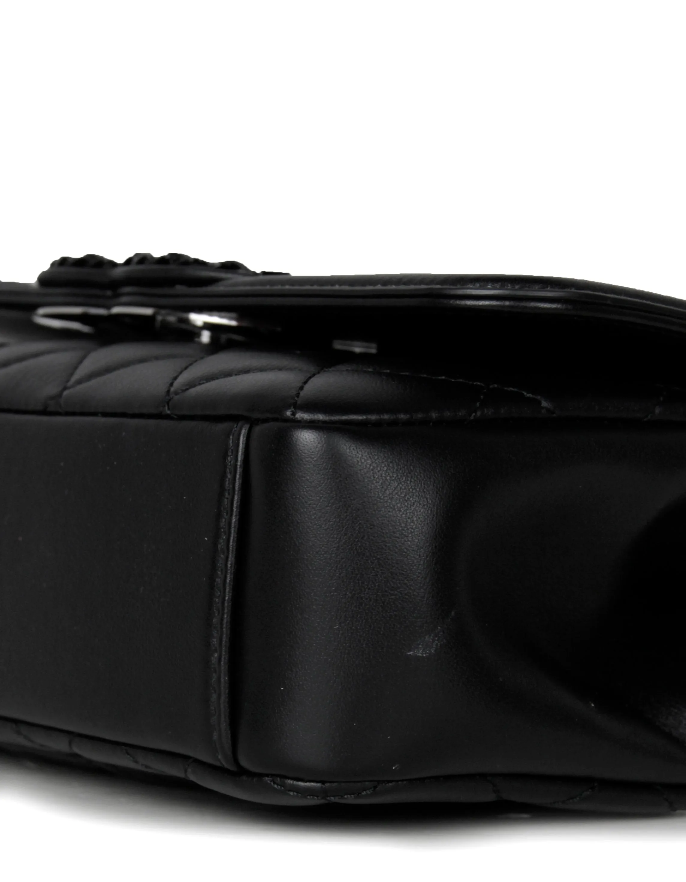 Chanel SO BLACK CC Small Filigree Flap Crossbody Bag