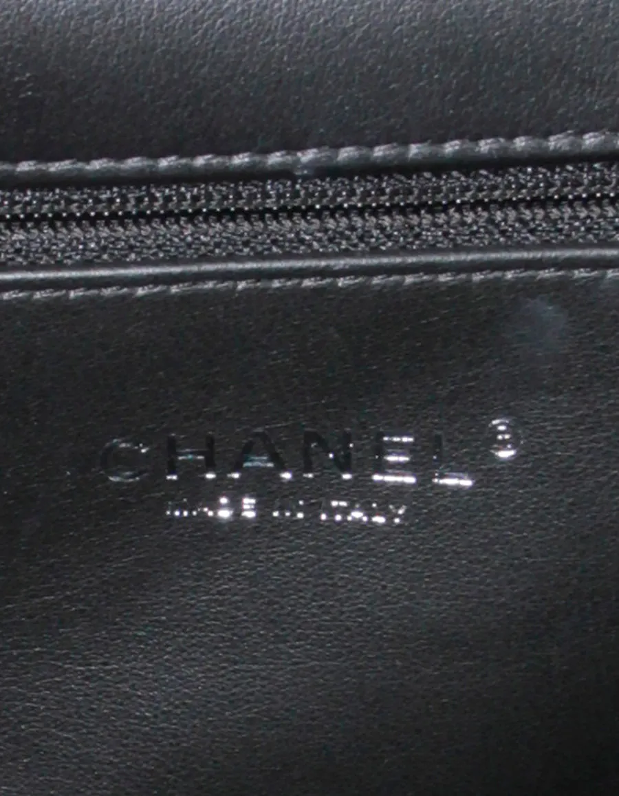 Chanel SO BLACK CC Small Filigree Flap Crossbody Bag