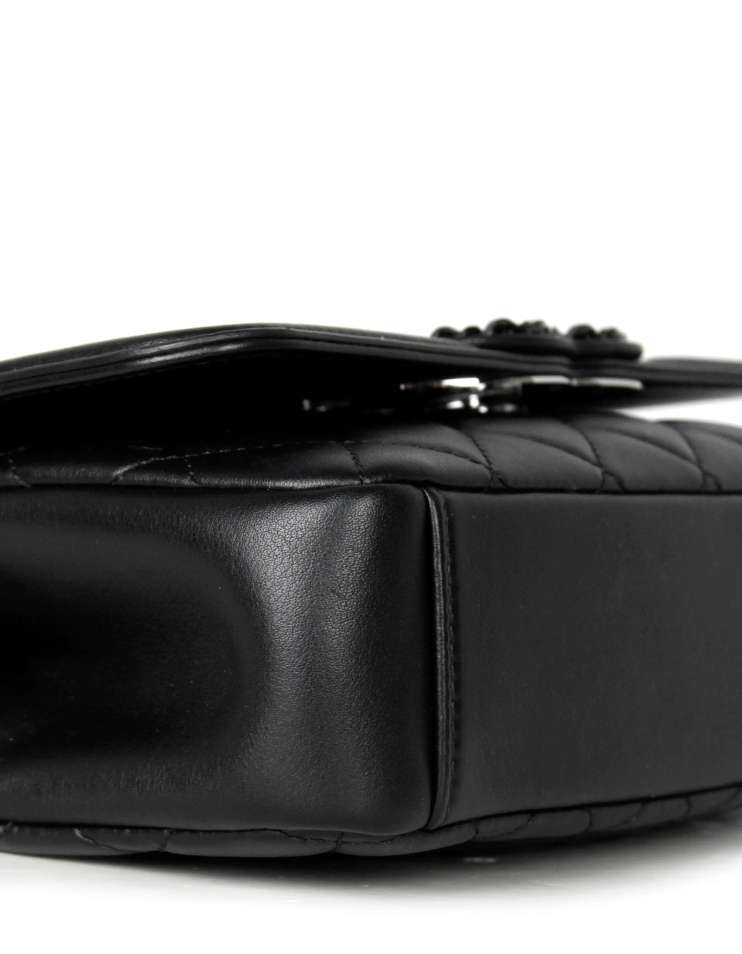 Chanel SO BLACK CC Small Filigree Flap Crossbody Bag
