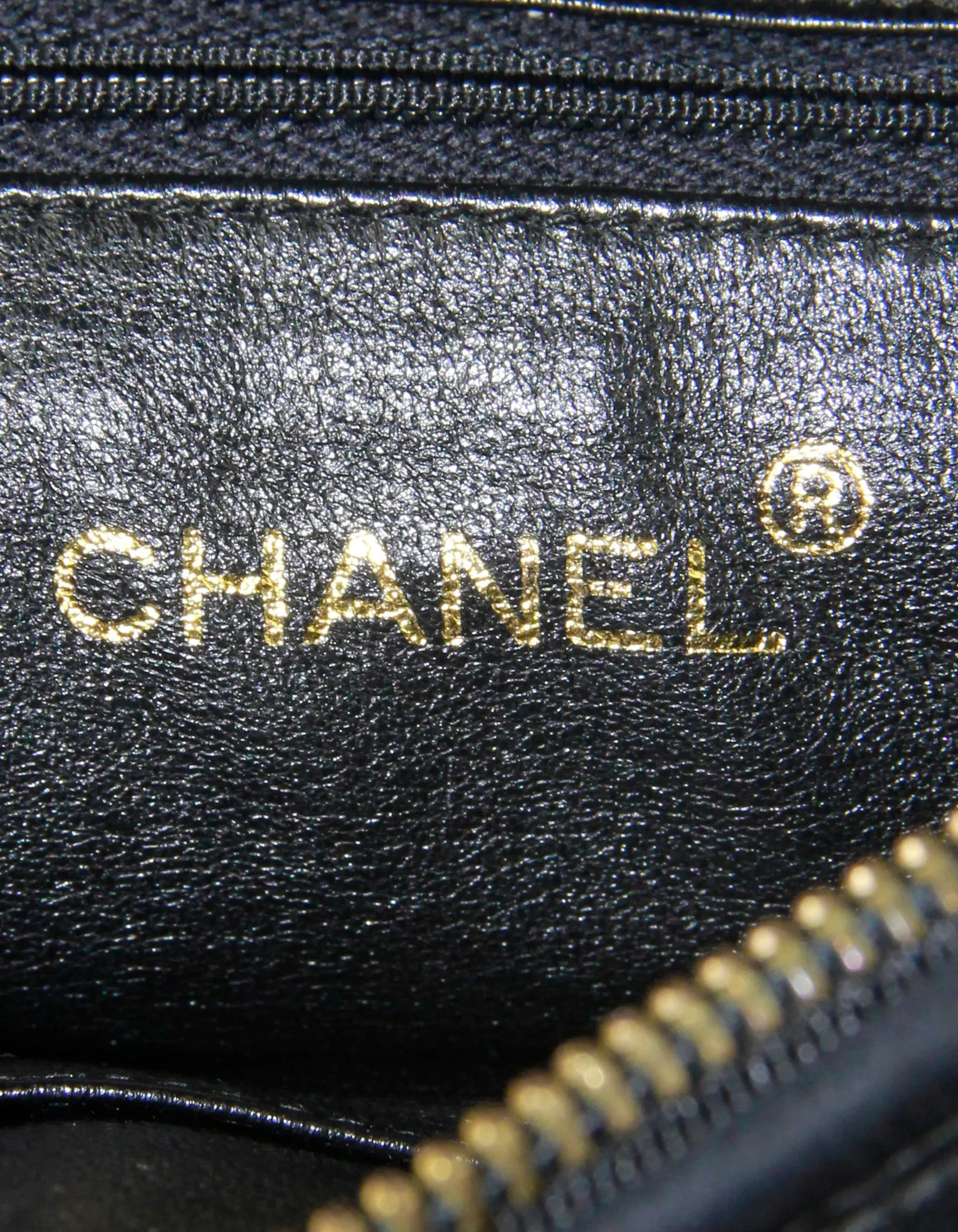 Chanel Vintage Black Lambskin Leather Diamond Quilted Camera Bag