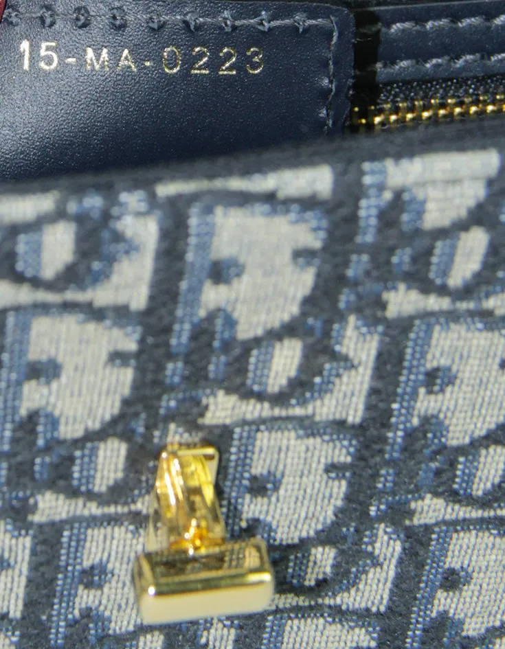 Christian Dior Blue Oblique Jacquard Monogram 30 Montaigne Avenue Bag
