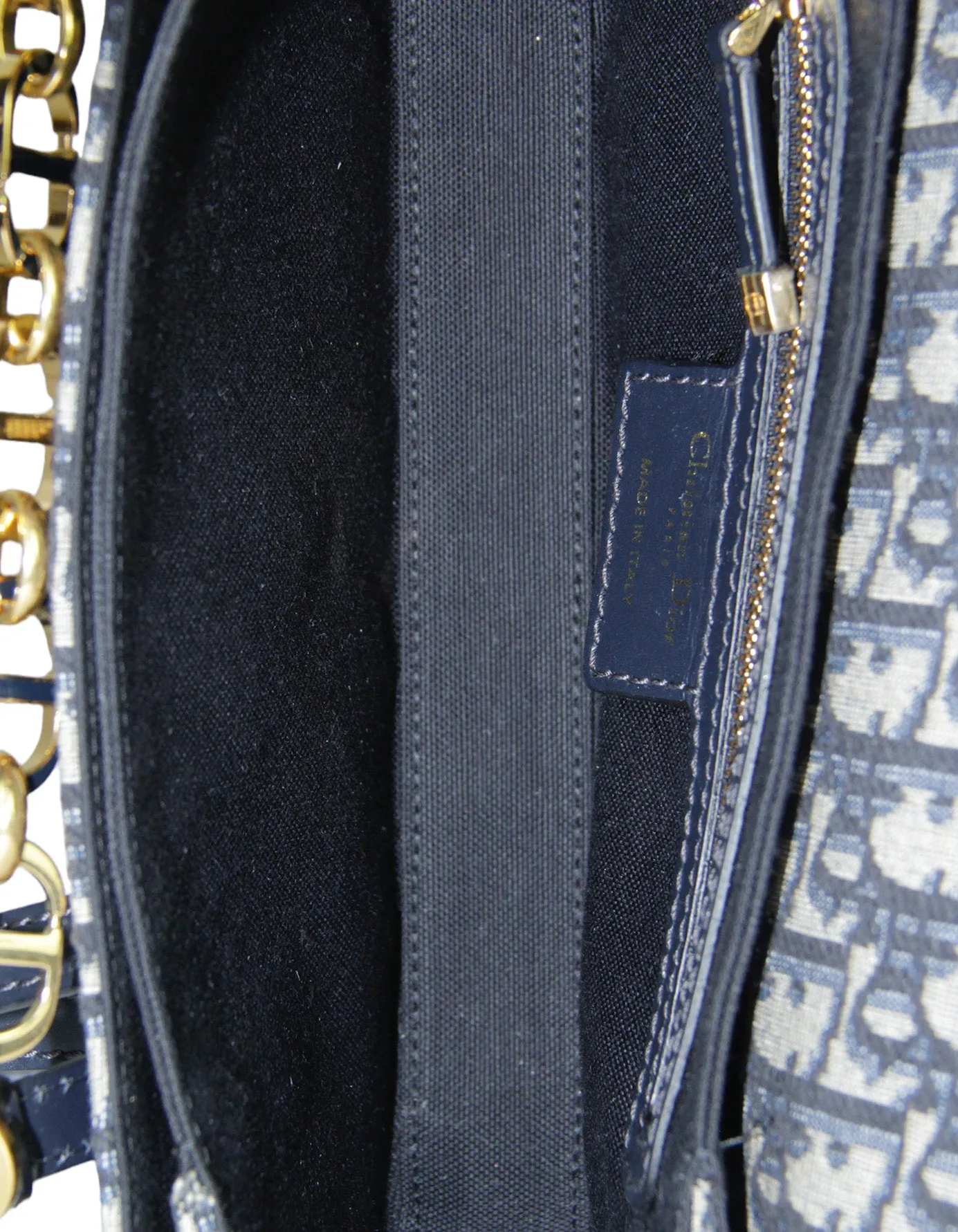 Christian Dior Blue Oblique Jacquard Monogram 30 Montaigne Avenue Bag