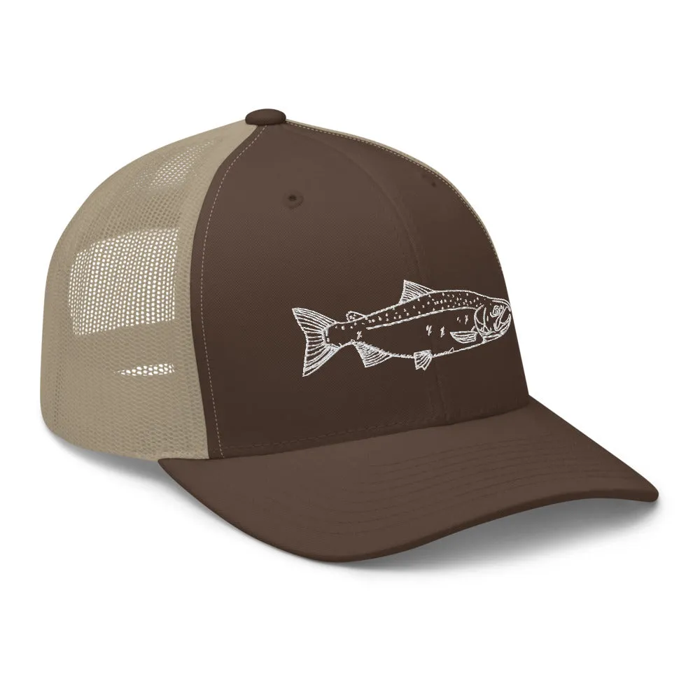 Coho Salmon Trucker Hat