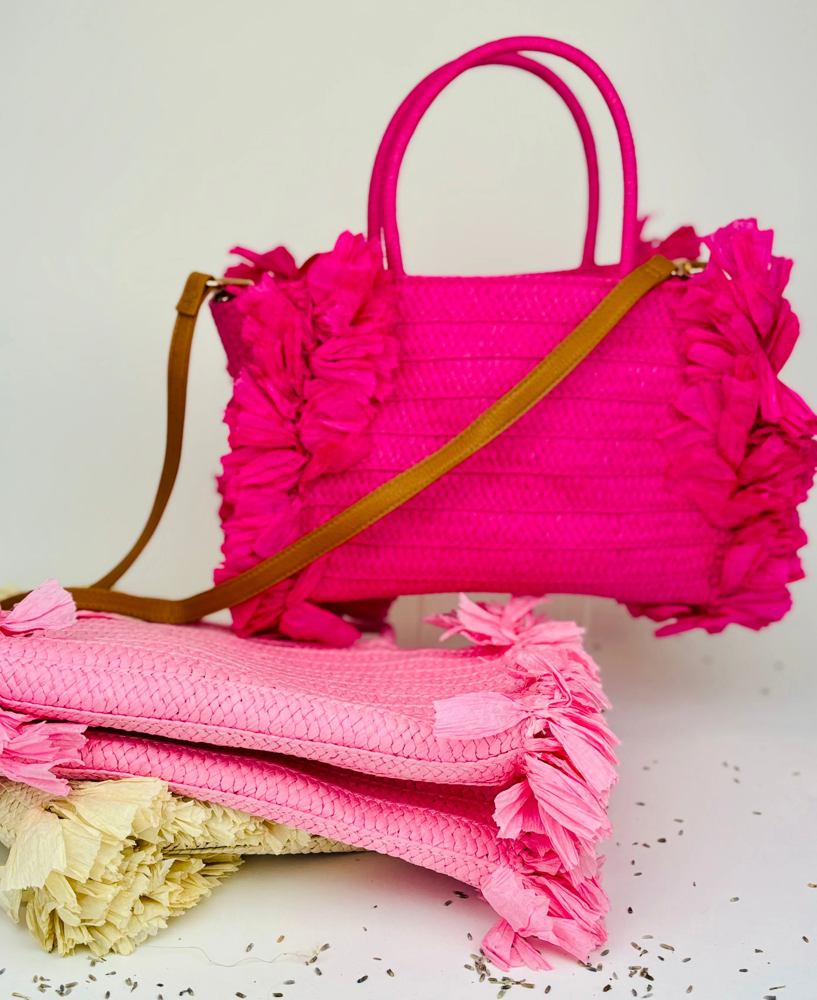 Darling Sarah Mini Rafia Tote | Resort Wear Tote Bag