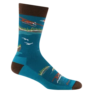 Darn Tough Mens Float Boat Crew Lightweight with Cushion Socks