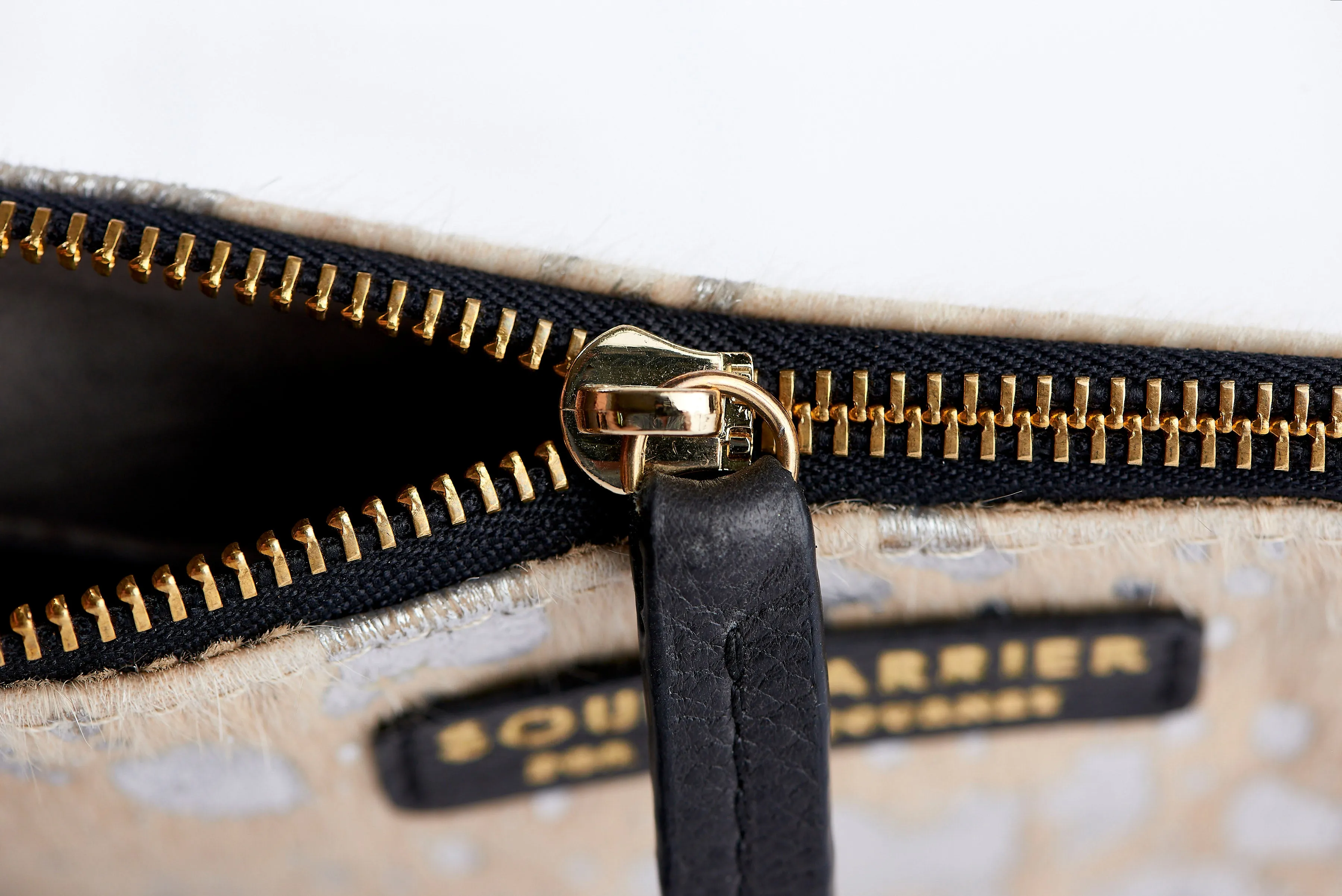 Desert Rain Blonde Cowhide Clutch