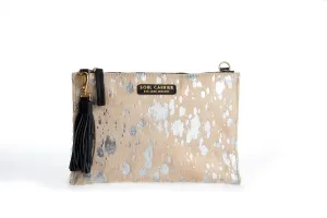 Desert Rain Blonde Cowhide Clutch