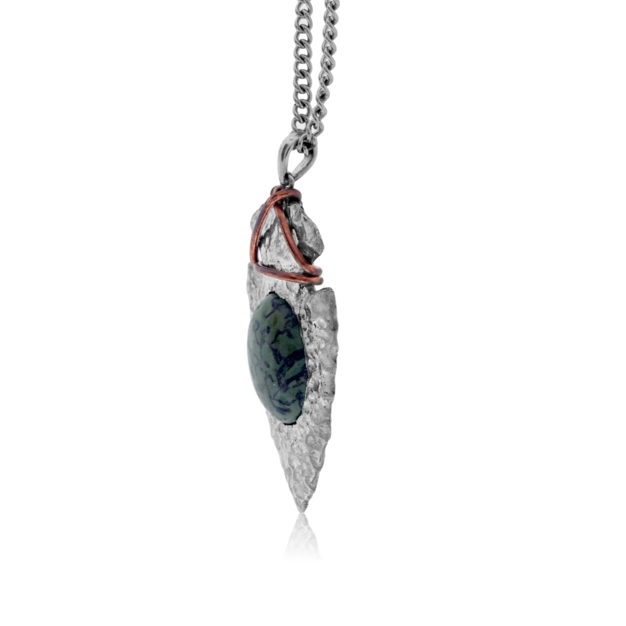Dinosaur Bone Arrowhead Pendant / Necklace
