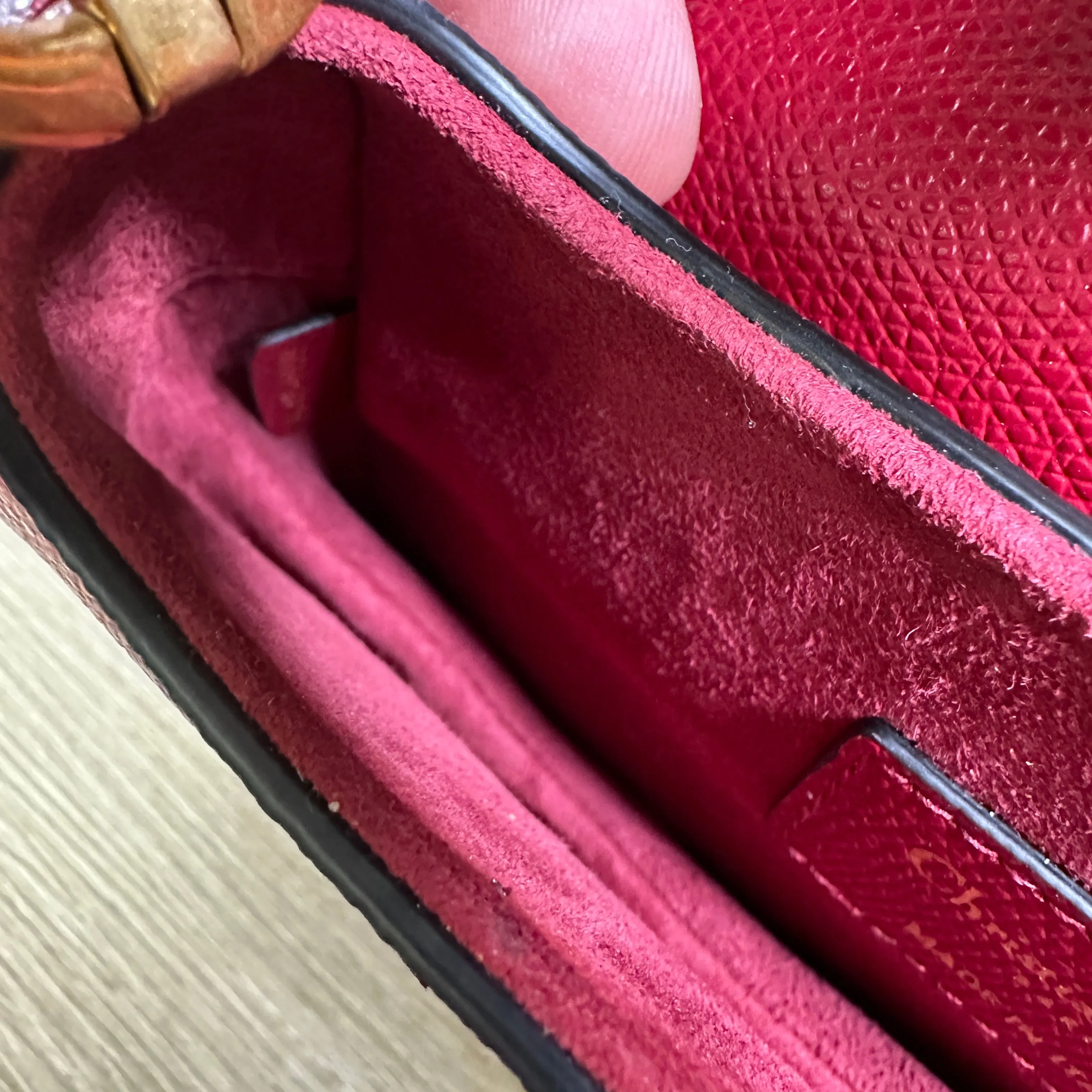 Dior Saddle Bag - Burgundy