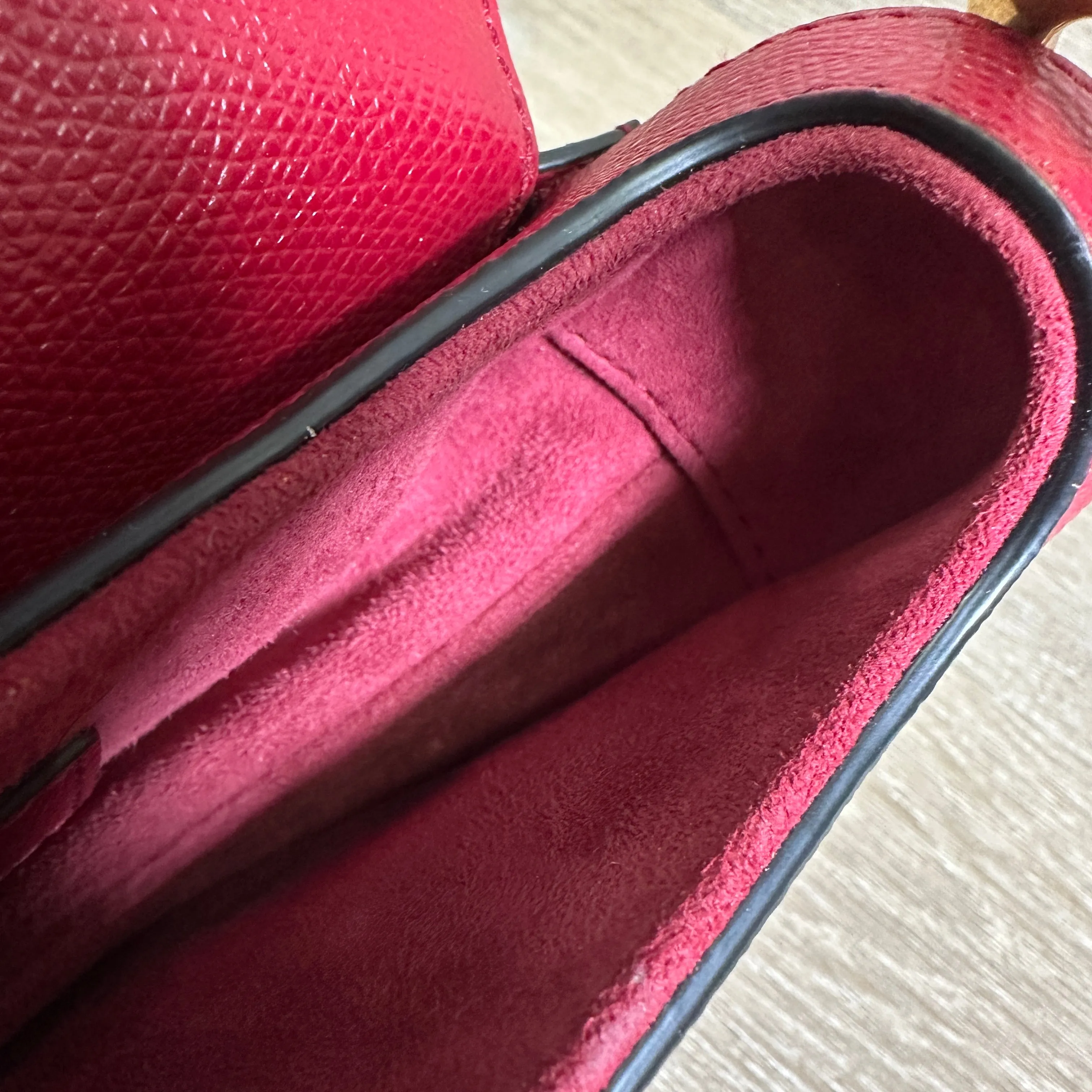 Dior Saddle Bag - Burgundy