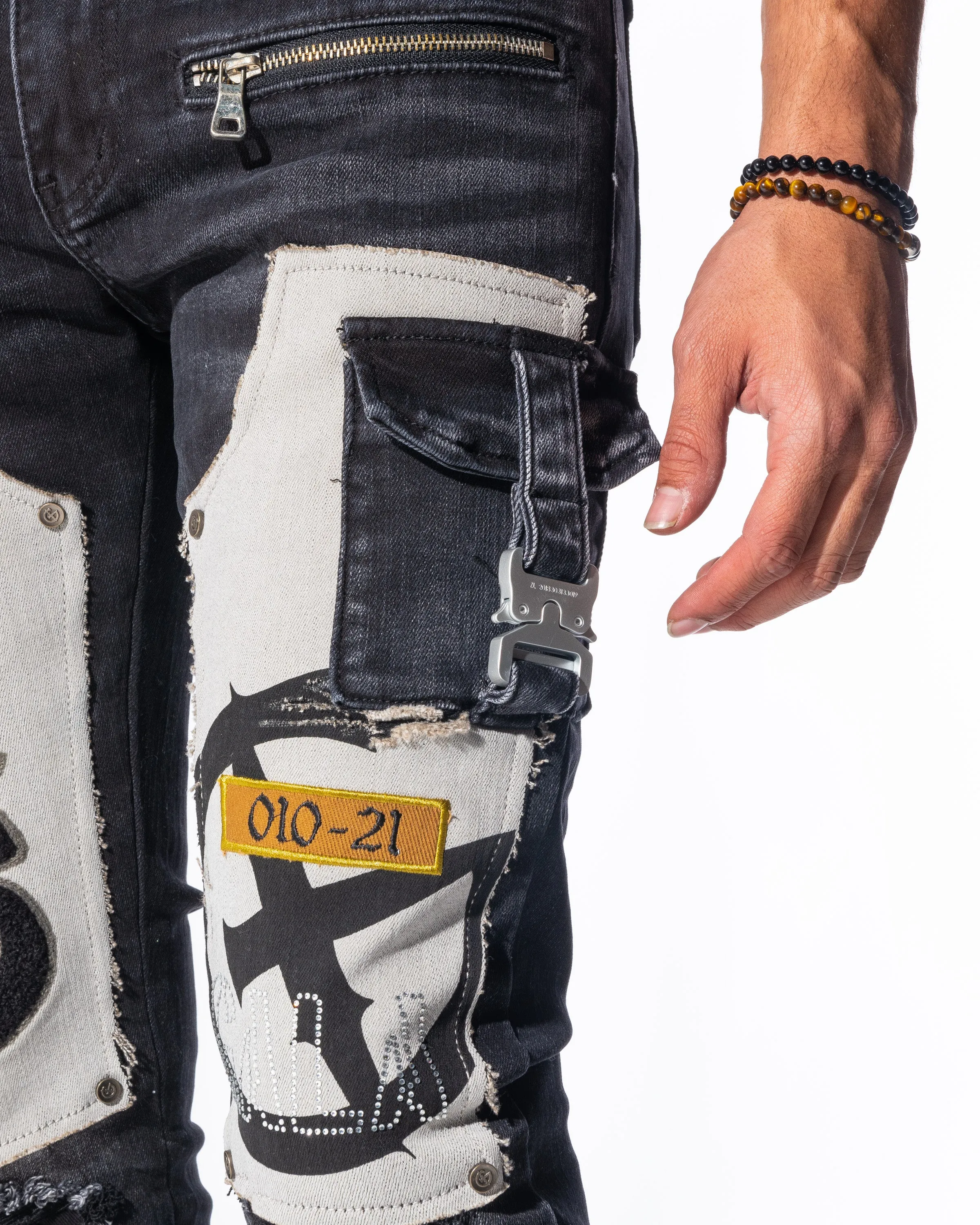 DOOMSDAY DENIM (JET BLACK/CHARCOAL)