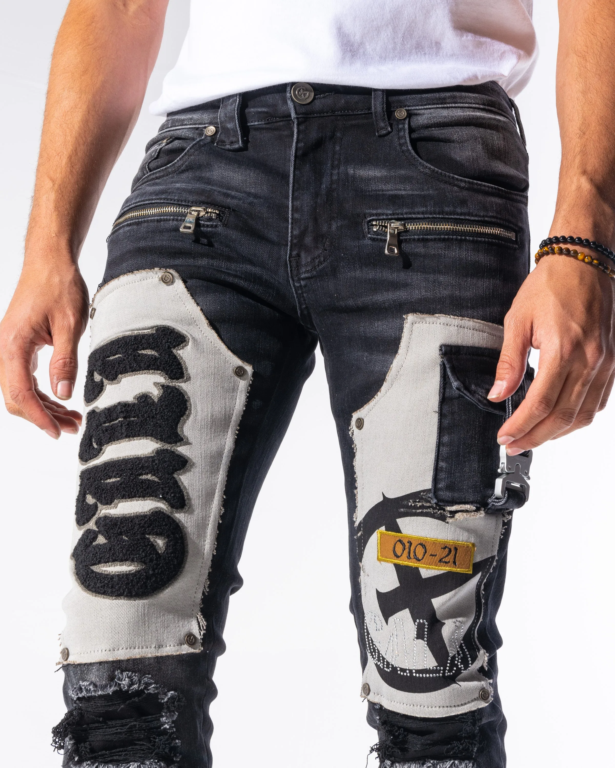 DOOMSDAY DENIM (JET BLACK/CHARCOAL)