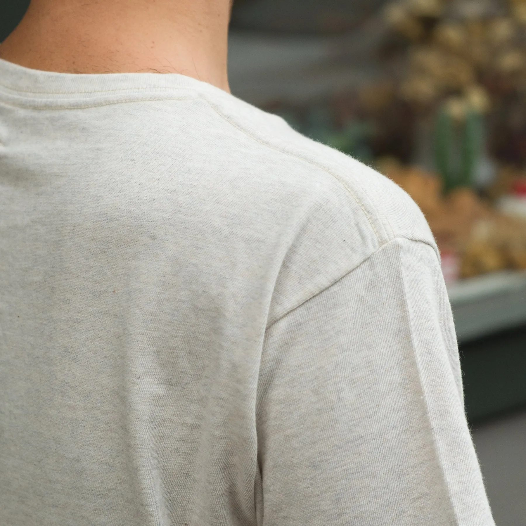 Dos Loopwheel Raffy Tenjiku Tee in Snow Melange