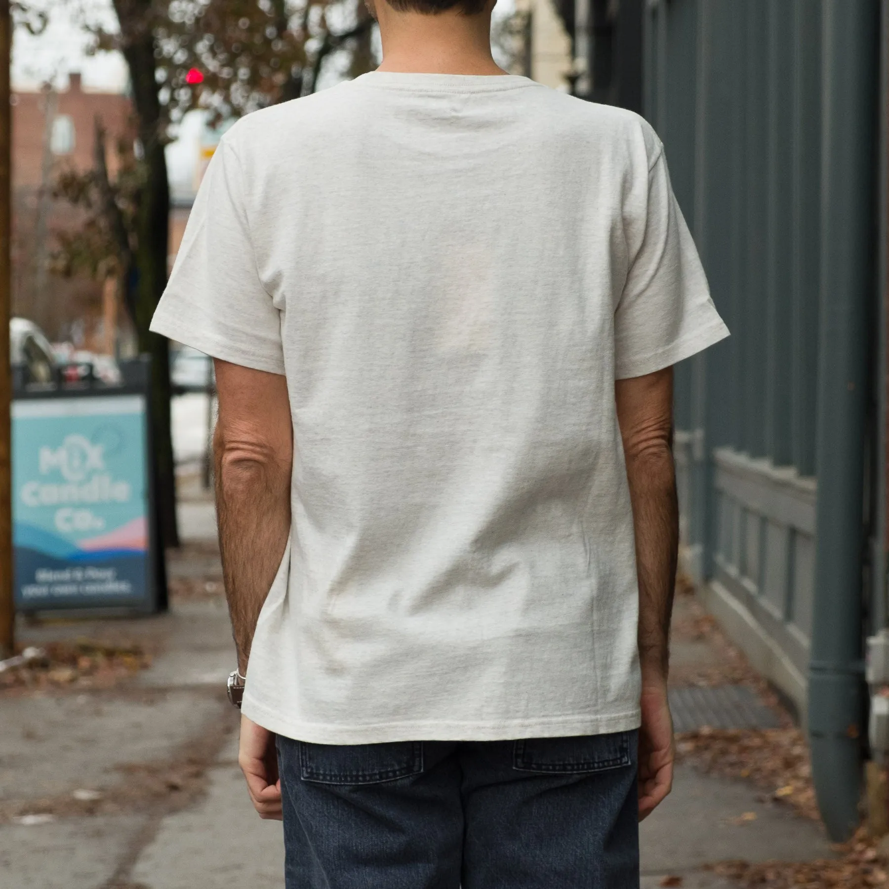 Dos Loopwheel Raffy Tenjiku Tee in Snow Melange