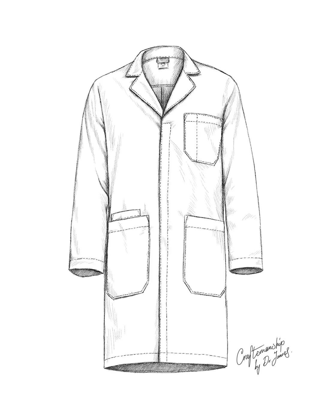 DR6 100% Cotton Unisex Lab Coat
