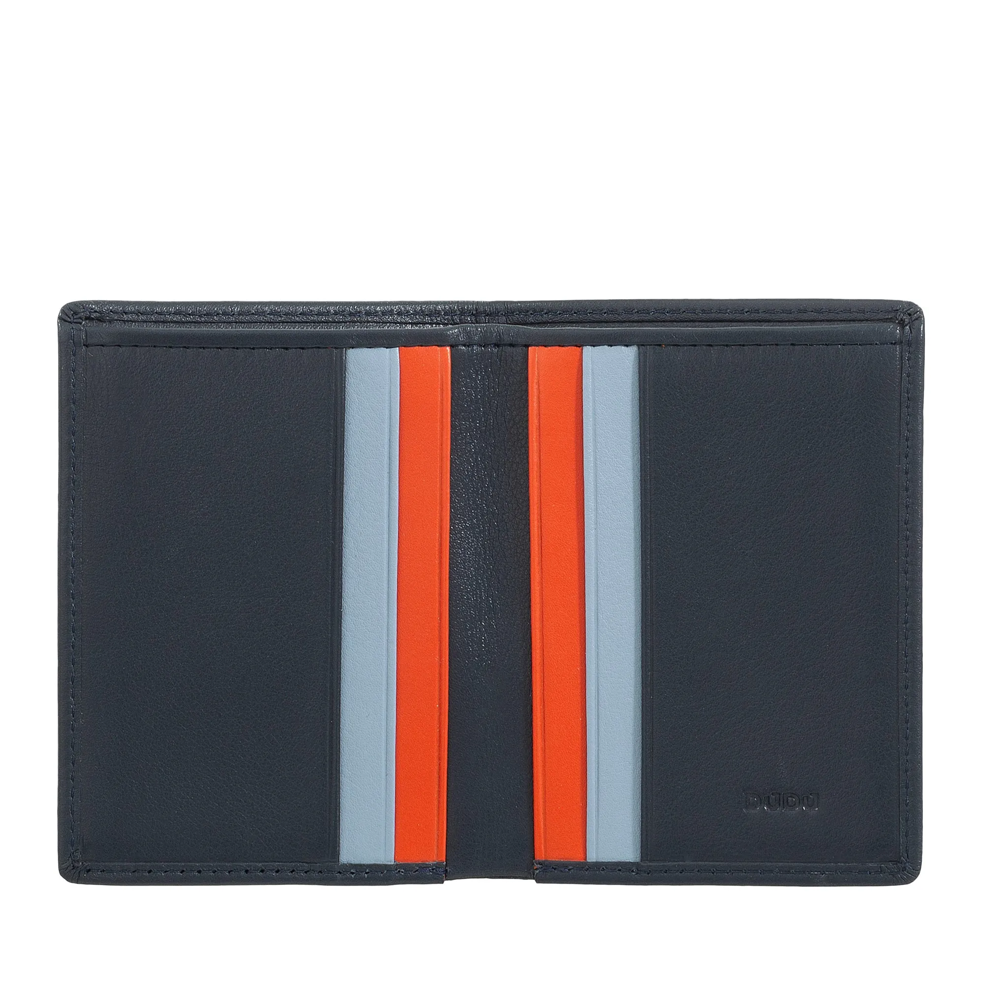 DUDU Men's Leather Wallet, Slim men's wallet with credit card holder, cash case holder, small and compact, with RFID protection