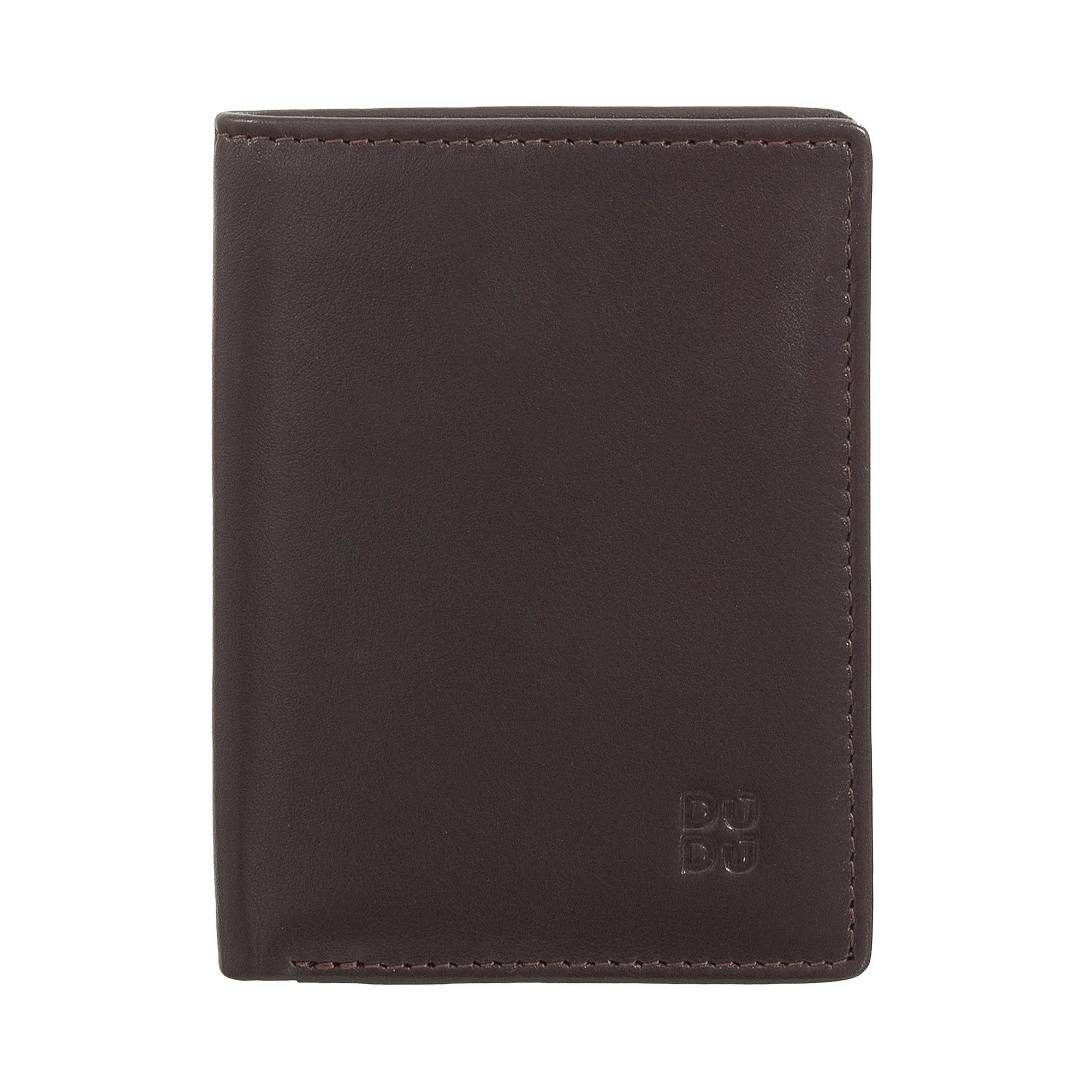 DUDU Men's Leather Wallet, Slim men's wallet with credit card holder, cash case holder, small and compact, with RFID protection