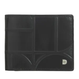 Dudu Men's Slim Printed Leather Wallet with RFID protection - Compact, elegant, small size - Credit cards wallets with tackles