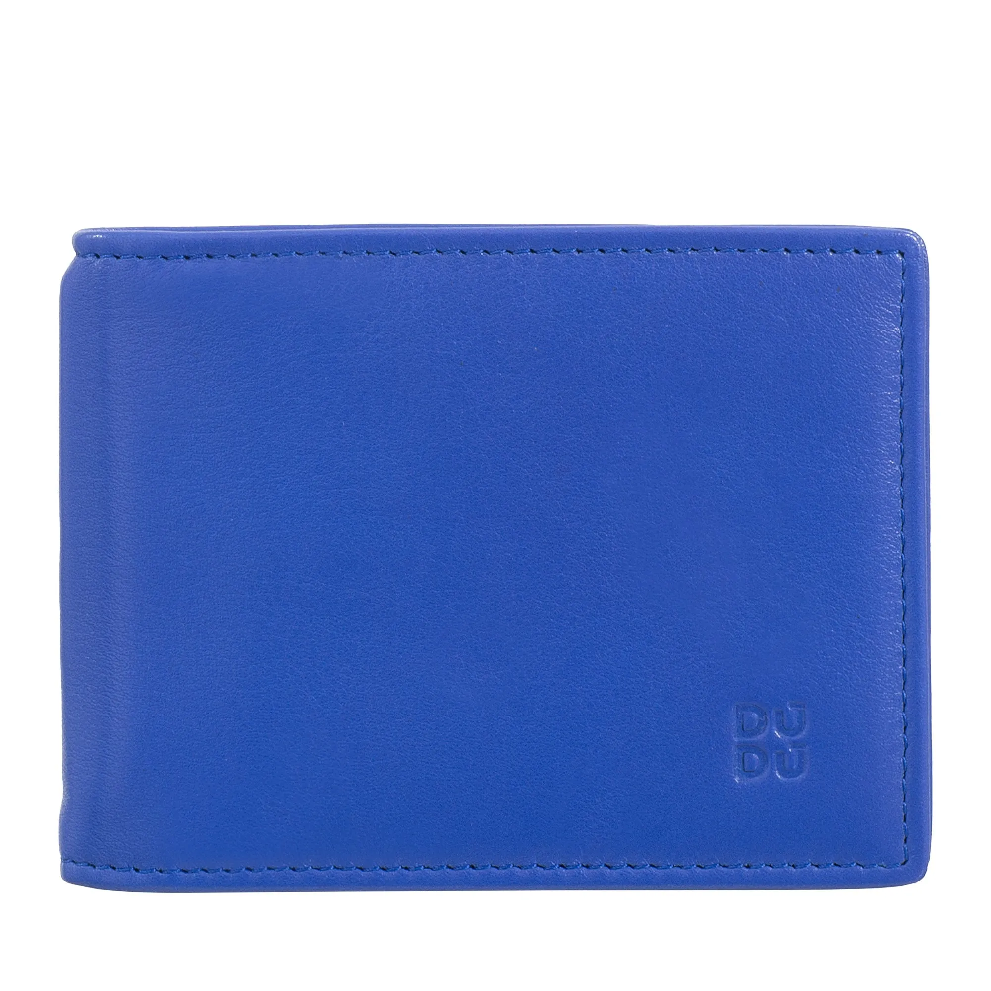 DUDU men's wallet with clip stopsoldi, small compact thin portfolio with rfid protection, credit card holder and rear zip