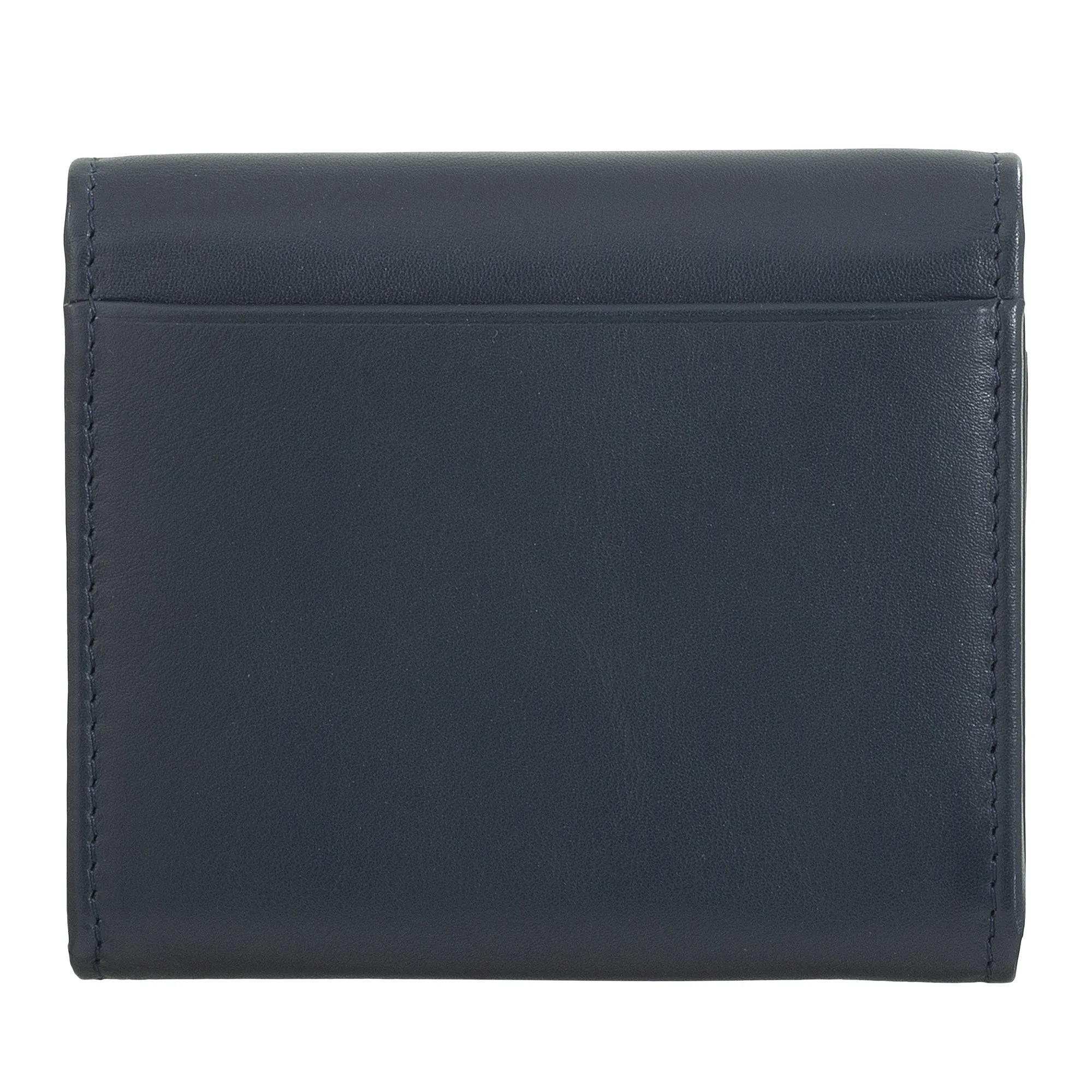 DUDU Mini Women's Slim Portfolio In Vera Leather with Zip holder, button closure, compact colored wallets