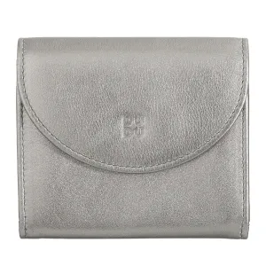 DUDU Mini Women's Slim Portfolio In Vera Leather with Zip holder, button closure, compact colored wallets