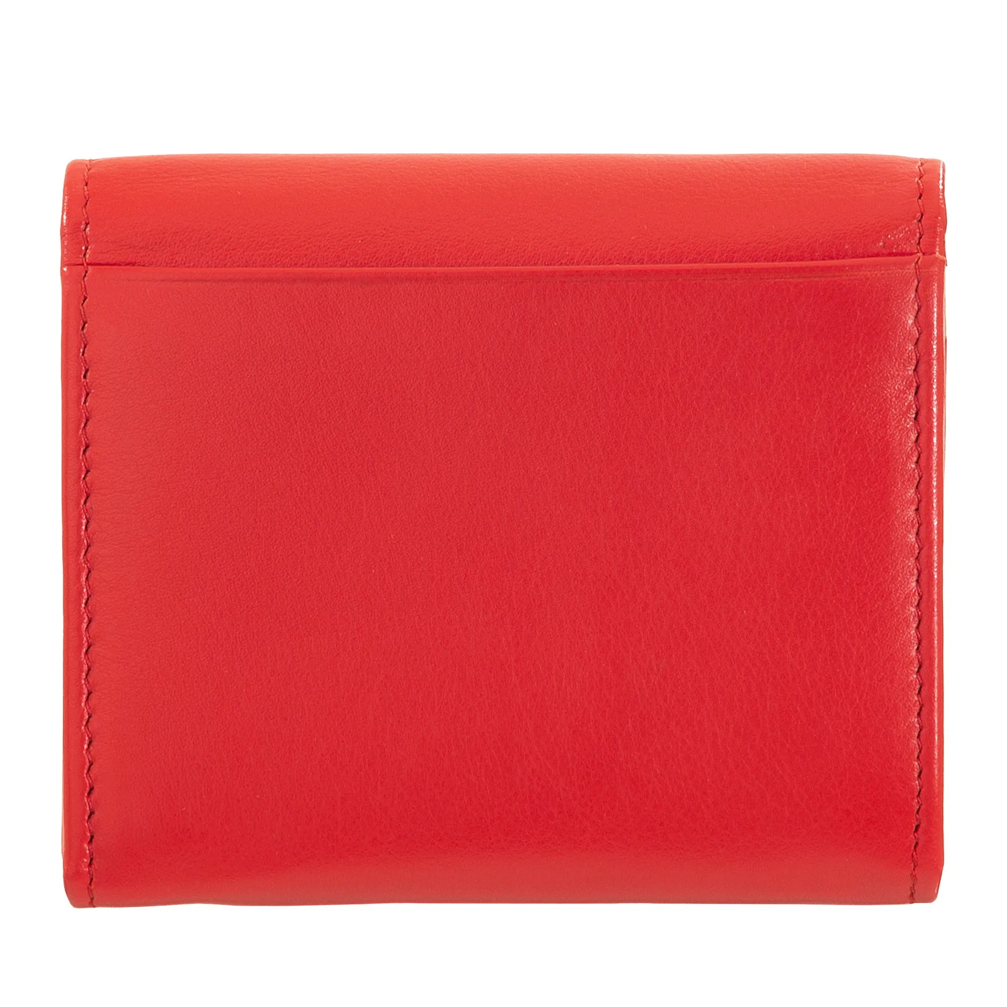DUDU Mini Women's Slim Portfolio In Vera Leather with Zip holder, button closure, compact colored wallets