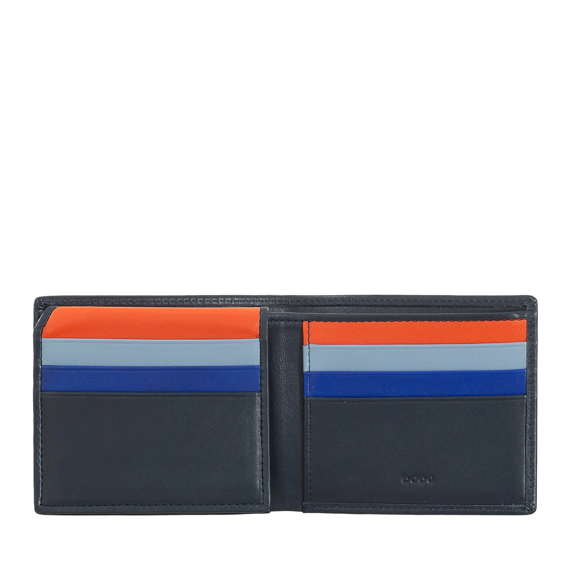 DUDU Small RFID Men's Wallet In Multicolor Leather Card Card Card