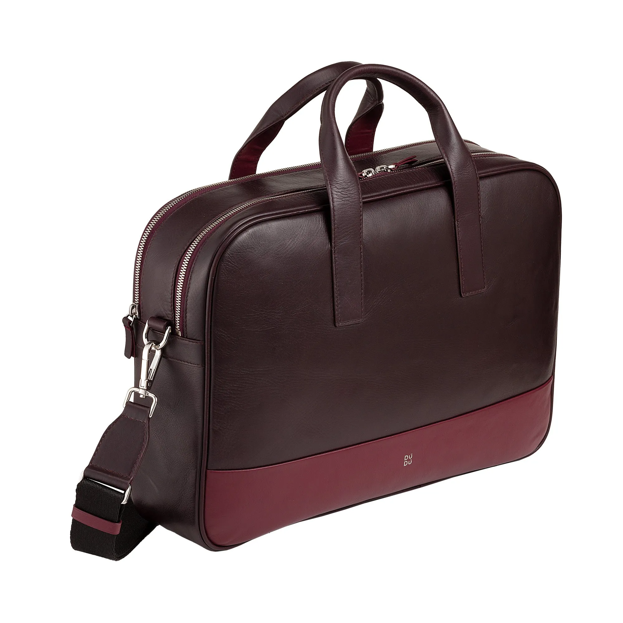 DUDU Work Bag Men's Woman In Leather, PC Desk or MacBook Up 16 -inch, Ventocuor Ventocuor Office Documentary Handle with shoulder strap, handles and double zipper