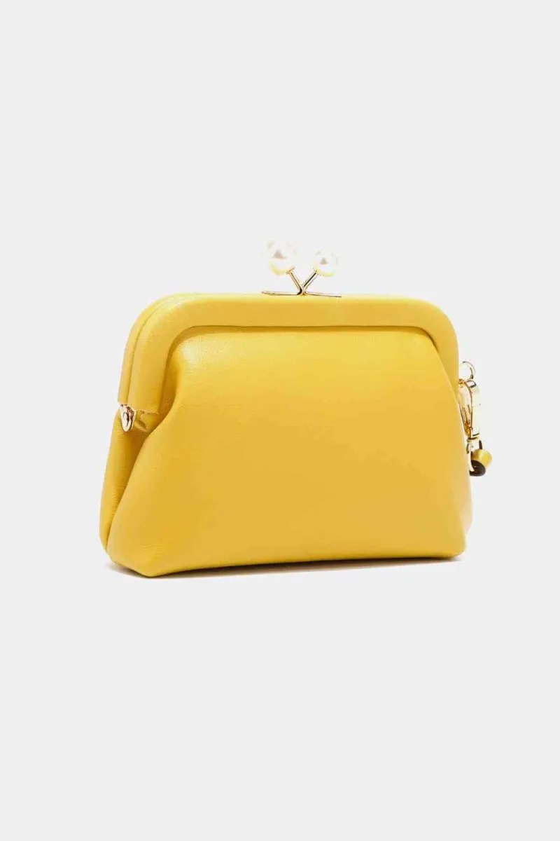 Elise Pearl Vegan Leather Coin Purse
