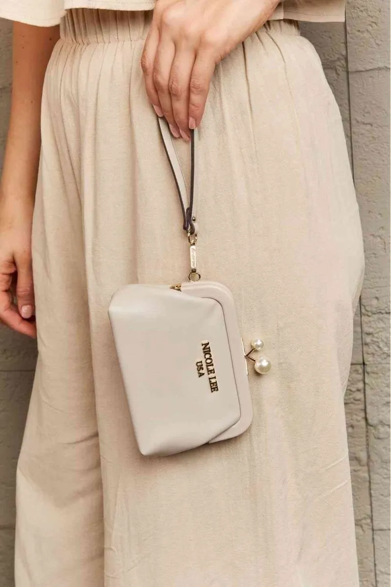 Elise Pearl Vegan Leather Coin Purse