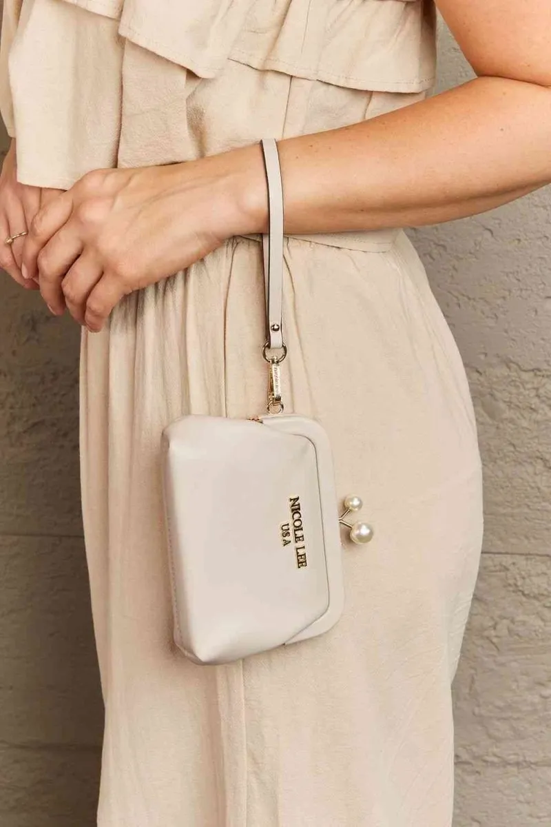 Elise Pearl Vegan Leather Coin Purse