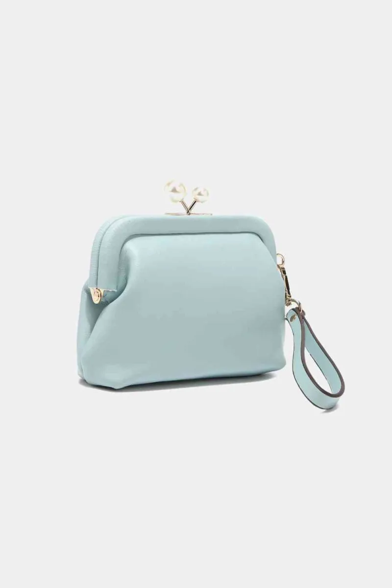 Elise Pearl Vegan Leather Coin Purse