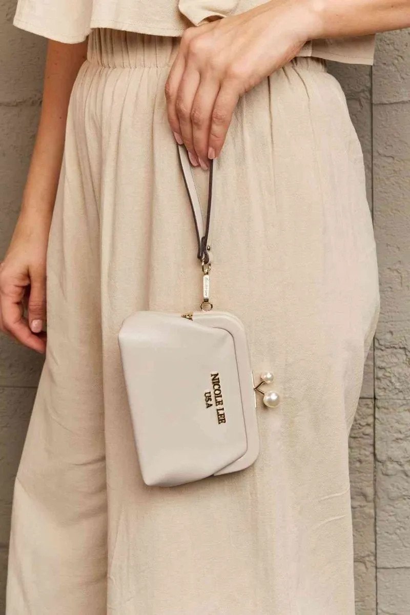 Elise Pearl Vegan Leather Coin Purse