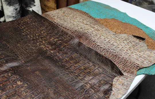EMBOSSED LEATHER BUNDLE - 15 - 25 sq.ft. - Embossed Leather 3 - 4 Colors