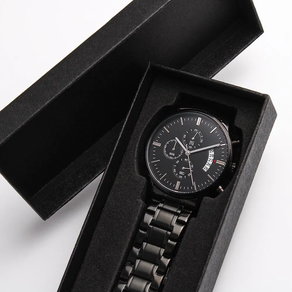 Engraved Watch Gift For Future Husband, Fiancé - Counting Down The Seconds