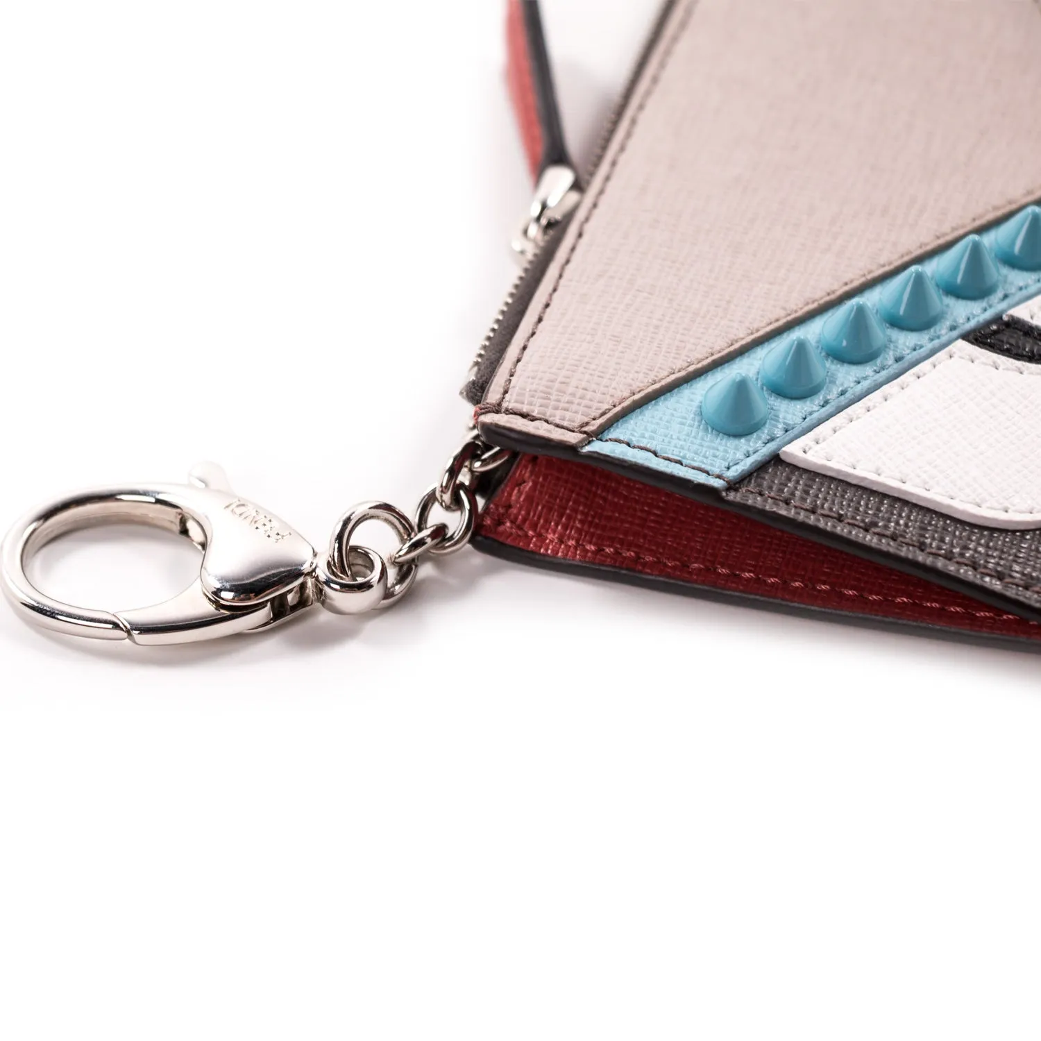 Fendi Monster Vitello Elite Leather Key Case