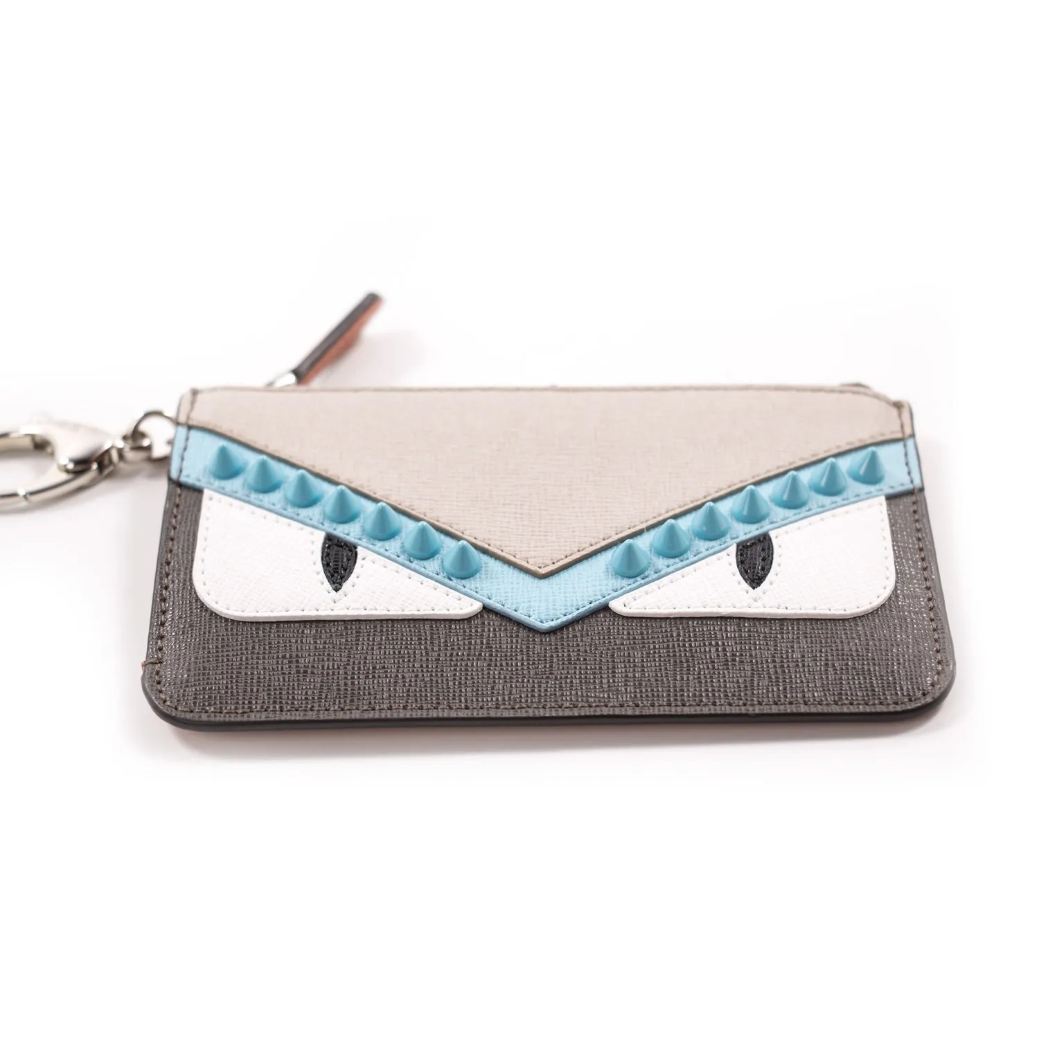 Fendi Monster Vitello Elite Leather Key Case