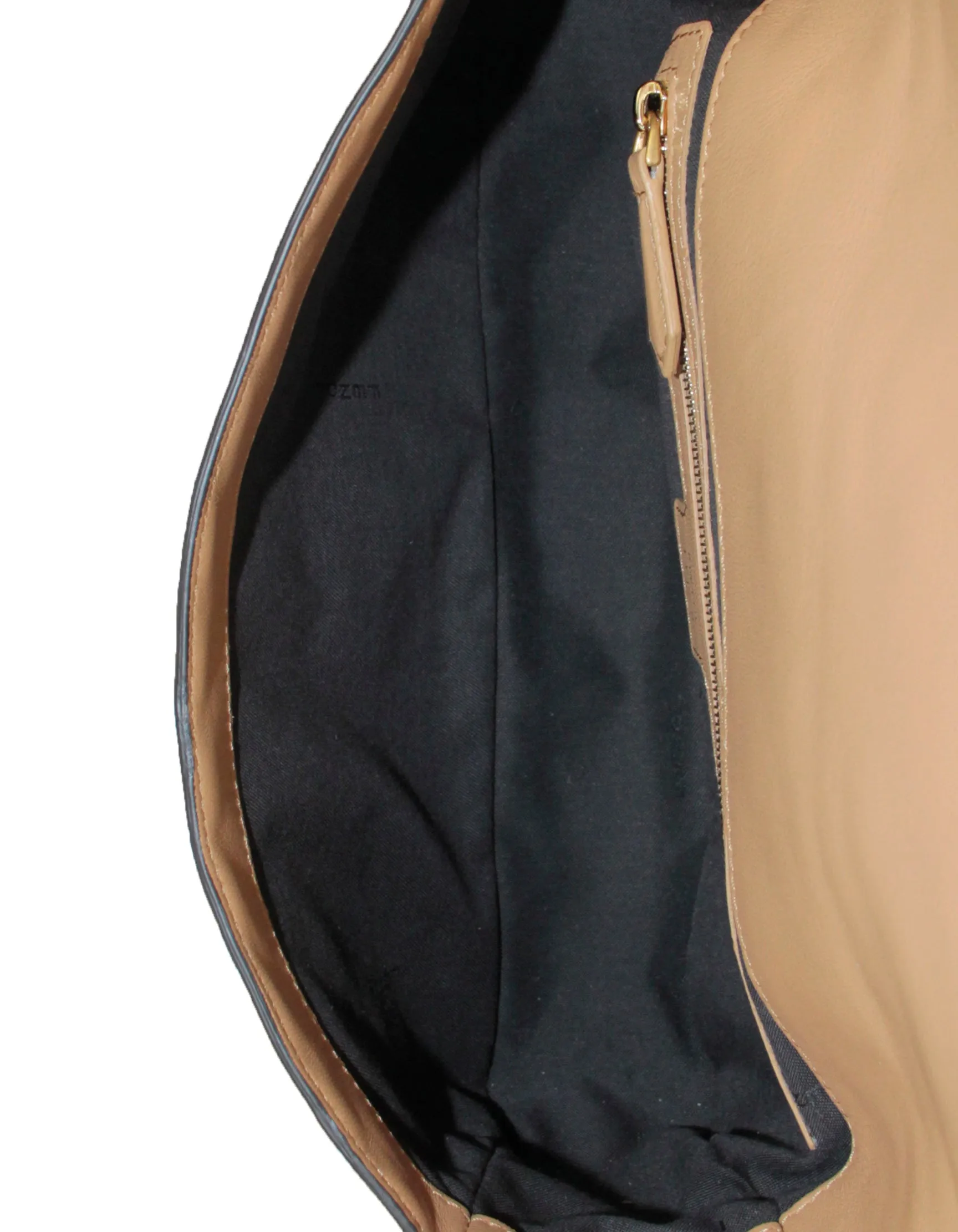 Fendi NWT Beige Embossed Logo FF 1974 Large Baguette NM Bag w/ Two Straps
