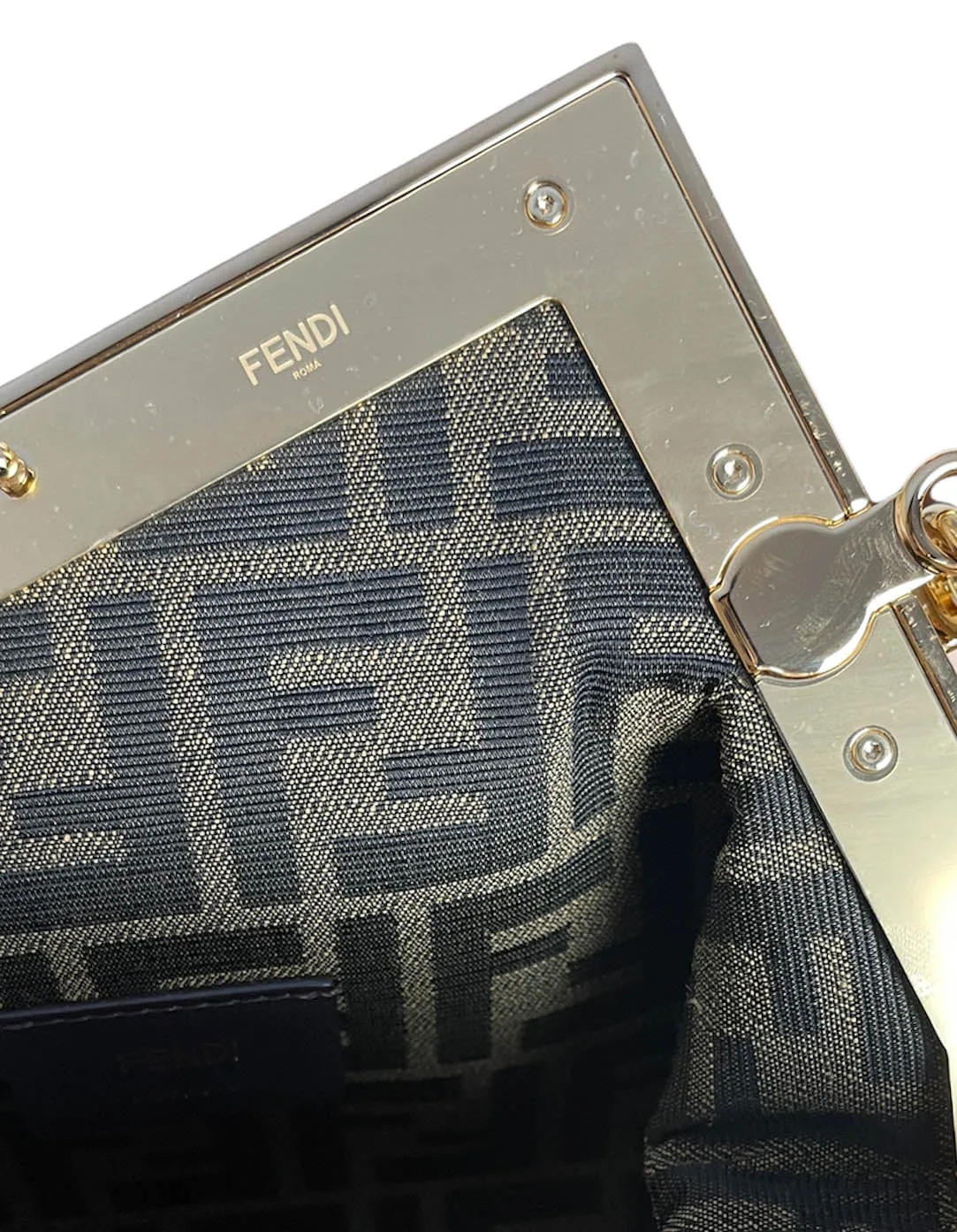 Fendi Poudre Lambskin Leather Small First Crossbody/Clutch Bag