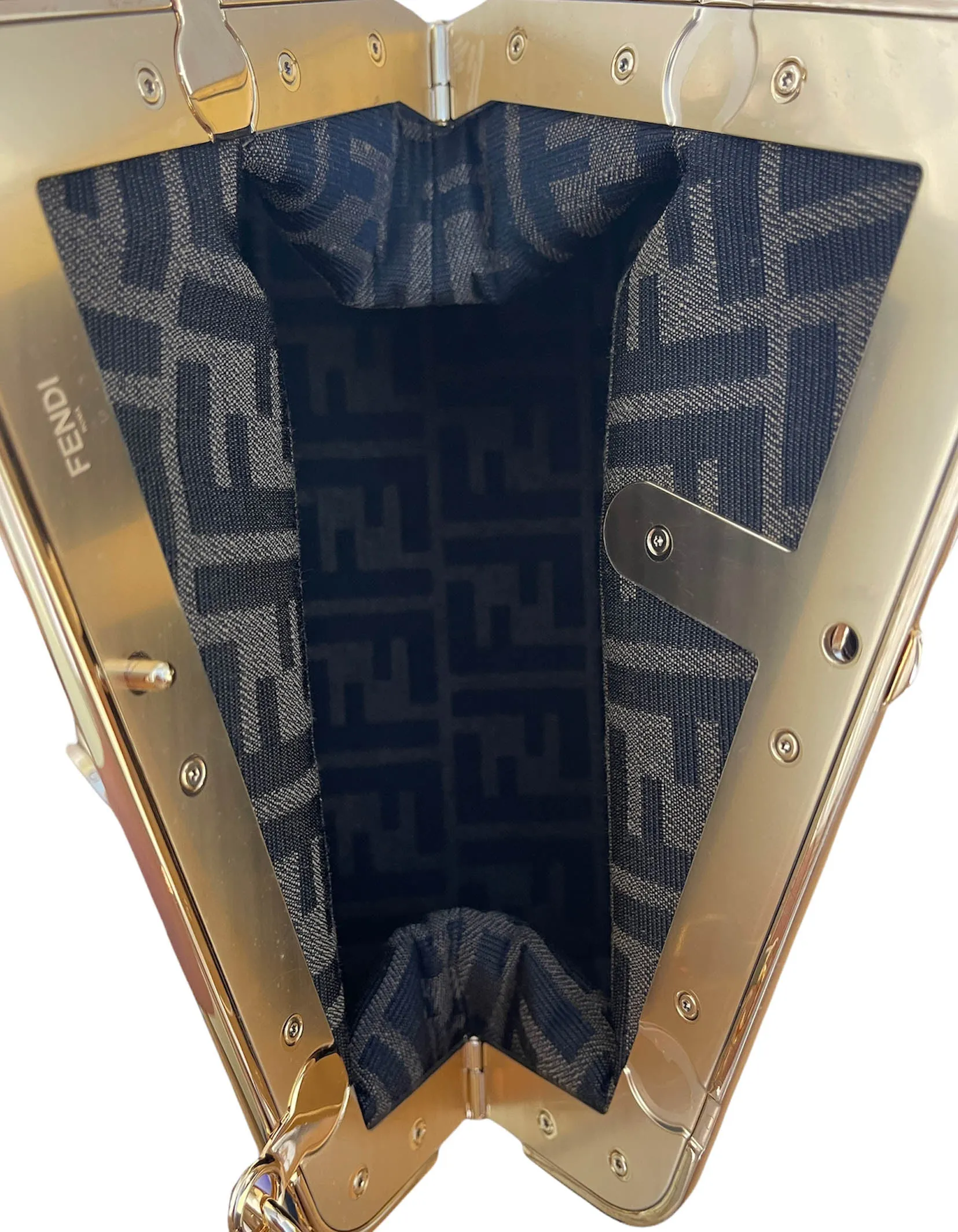 Fendi Poudre Lambskin Leather Small First Crossbody/Clutch Bag