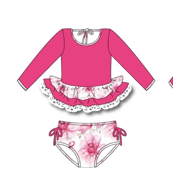 Flamingo Rashguard Set (SIZE 12 & 14 ONLY)