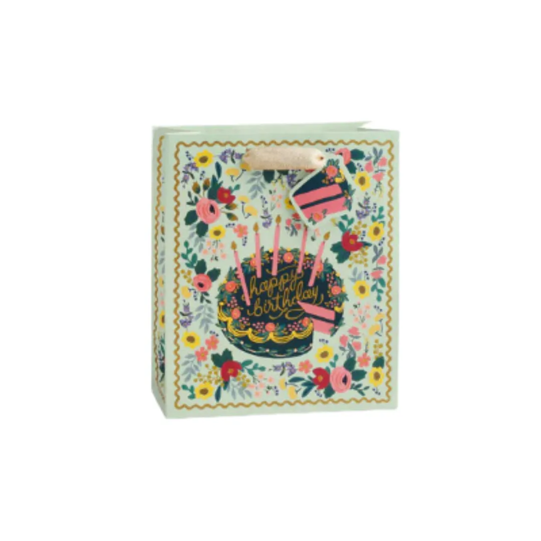 Floral Cake Gift Bag, Medium