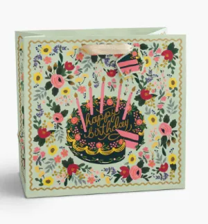 Floral Cake Large Gift Bag