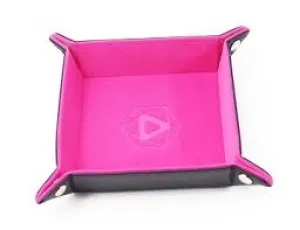 Folding Square Tray w/ Pink Velvet