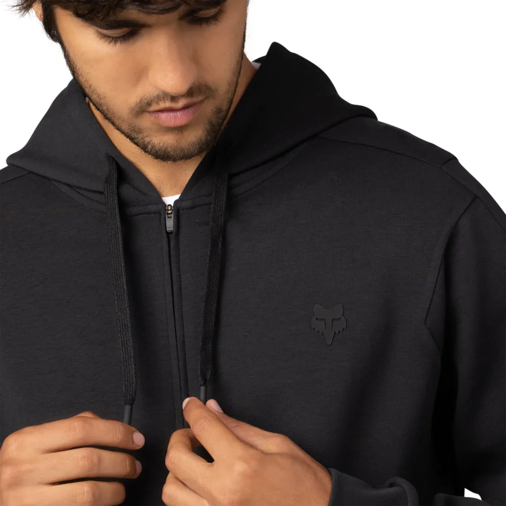 FOX RISE ZIP FLEECE HOODY [BLACK]
